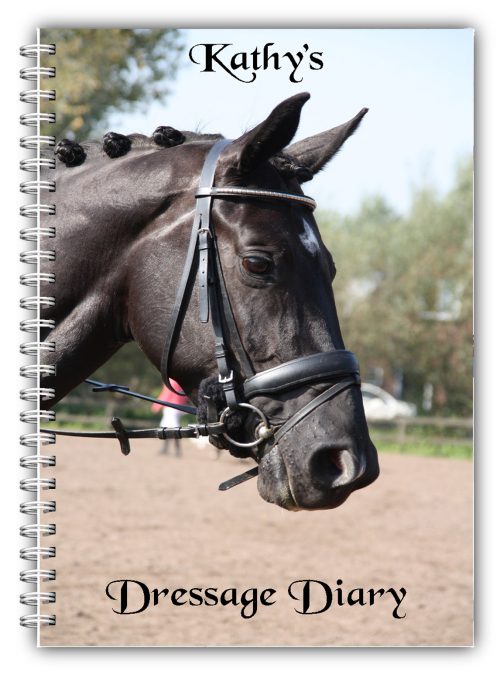 A5 Personalised Equine Horse Dressage Competition Log Book