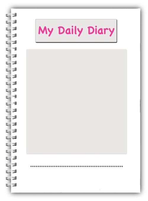 A5 Childcare Daily Diaries - Purple Border - Image 2