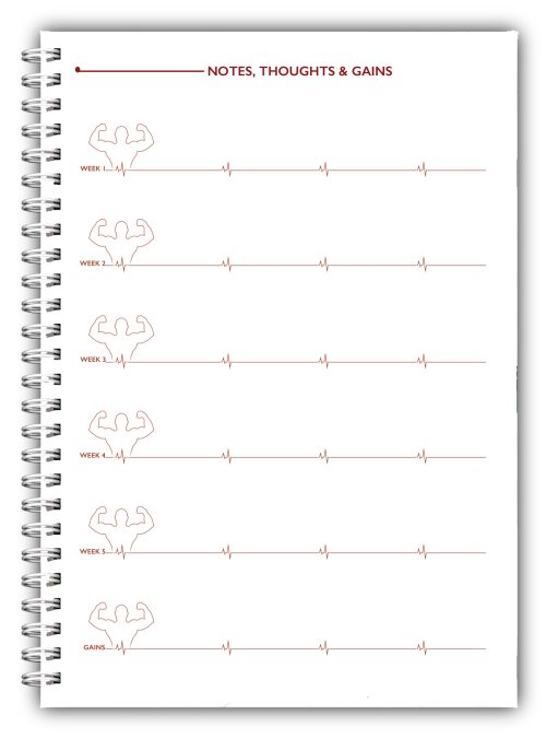 A5 MALE OR FEMALE WEIGHT TRAINING LOG BOOK WORKOUT GYM YOGA 2 - Image 4