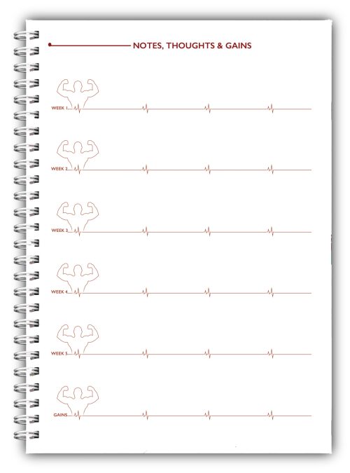 NEW A5 PERSONALISED WEIGHT TRAINING LOG BOOK/GYM DIARY/ TRAINING WORKOUT JOURNAL