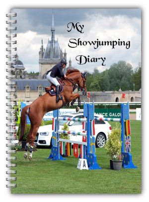 A5 Equestrian Chestnut Horse Showjumping Log Book