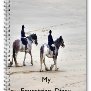 A5 PERSONALISED EQUINE HORSE & RIDER RACING COMPETITION LOGBOOK DIARY 50 PAGES 