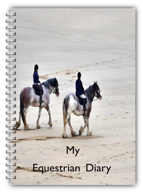 A5 Equestrian Beach Riding Log Book