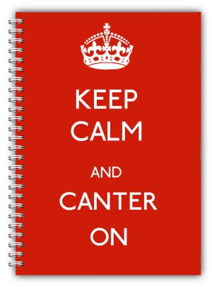 A5 Keep Calm & Canter On Notebook