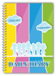 A5 Childcare Daily Diaries - Colourful