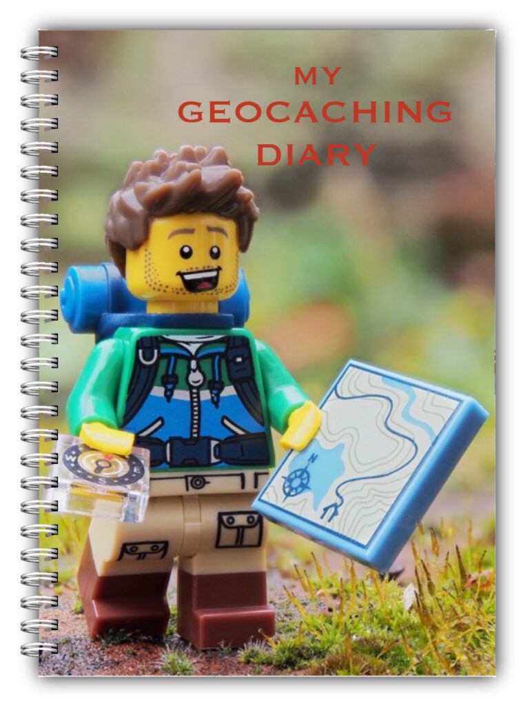 A5 Geocaching Log Book Lego Man