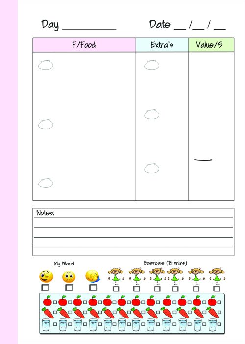 A5 Personalised Diet Diary -Leopard Print - Image 4
