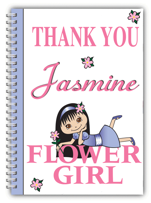 A5 Wedding Notebooks For Flower Girls