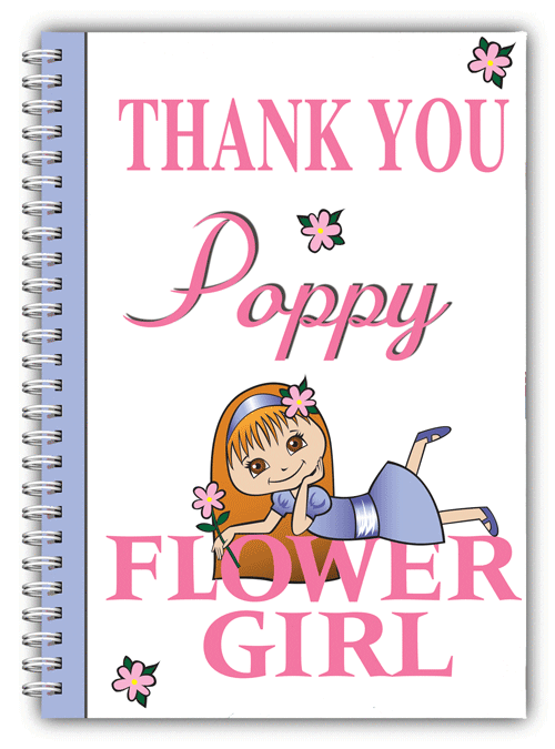 A5 Wedding Notebooks For Flower Girls