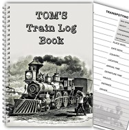 A5 Personalised Train Log Book 02