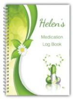 A5 Personalised Medication Log Books
