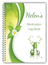 A5 Personalised Medication Log Books