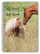 A5 Equestrian My Pony Log Book Diary Shetland Pony & Arab