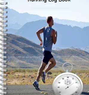 NEW A5 RUNNING LOG BOOK DIARY 50 PAGES RUNNING STOPWATCH RECORD 01