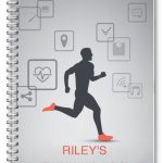 NEW A5 PERSONALISED RUNNING LOG BOOK DIARY 50 PAGES RUNNING MAN 02