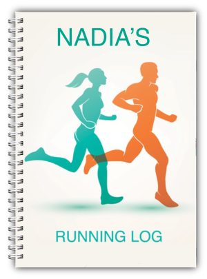 NEW A5 PERSONALISED RUNNING LOG BOOK DIARY 50 PAGES RUNNING 03