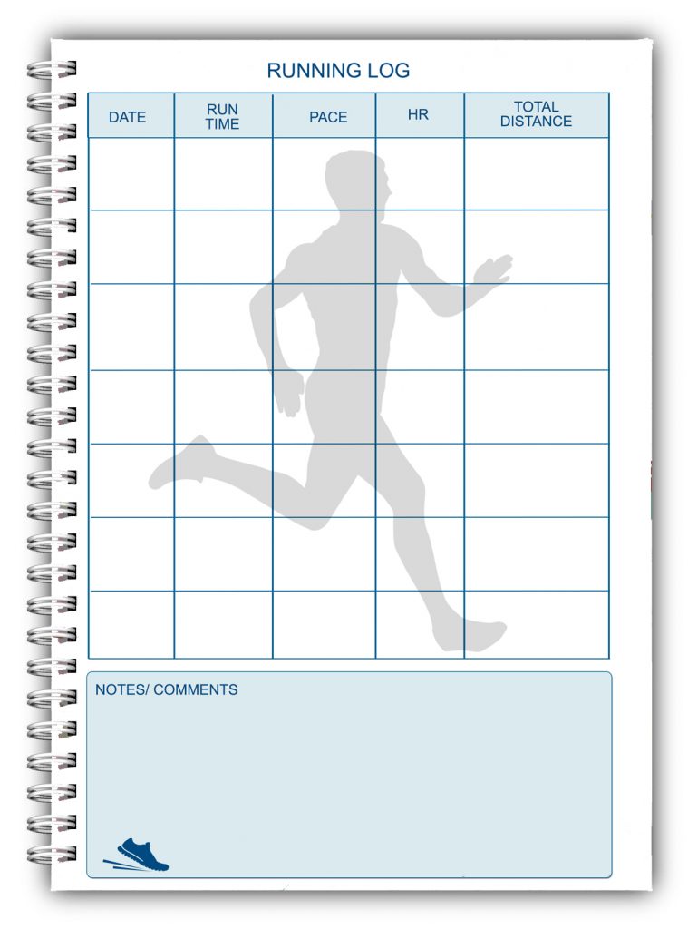 NEW A5 PERSONALISED RUNNING LOG BOOK DIARY 50 PAGES RUNNING 03