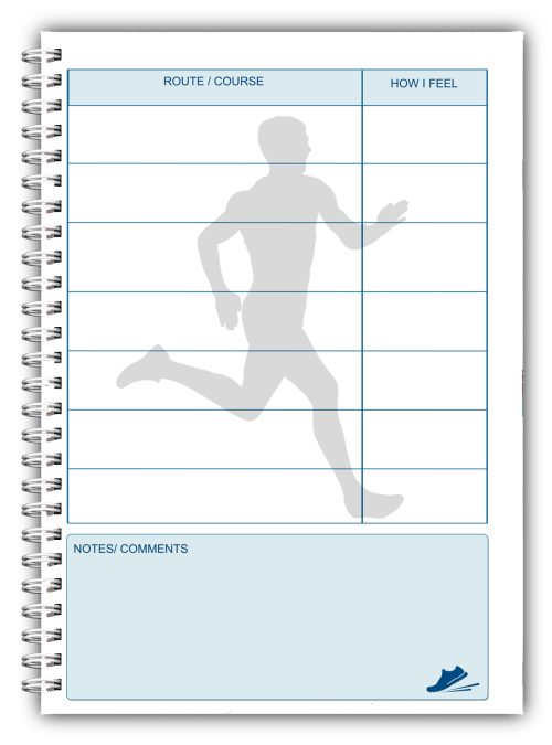 NEW A5 PERSONALISED RUNNING LOG BOOK DIARY 50 PAGES RUNNING 03