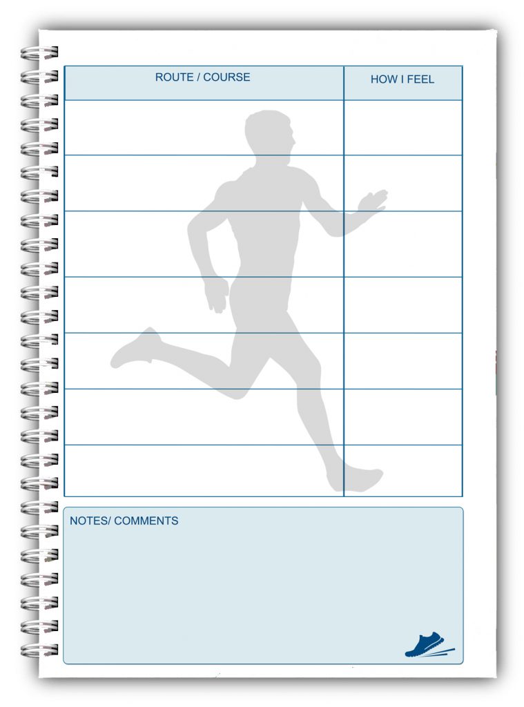 NEW A5 PERSONALISED RUNNING LOG BOOK DIARY 50 PAGES RUNNING 03