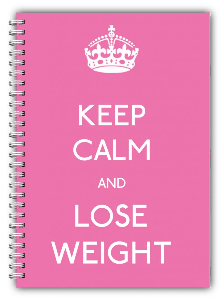 A5 Non Personalised Diet Diary -KC Pink