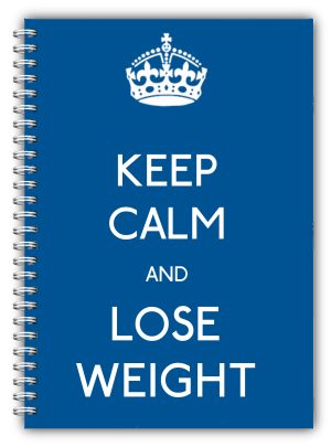 A5 Keep Calm Lose Weight Ebay Blue G
