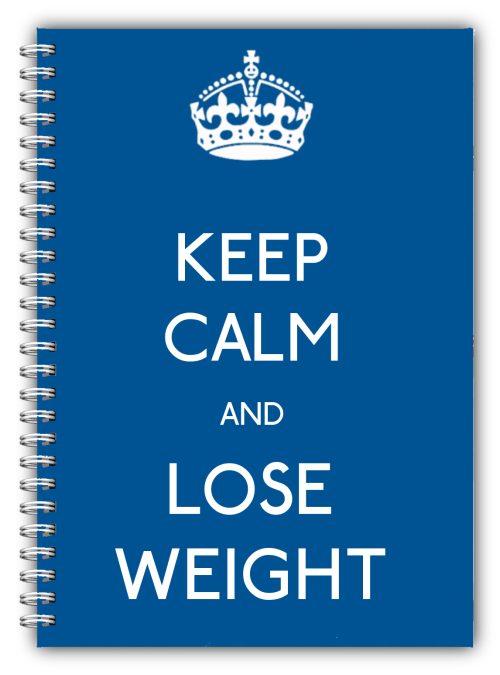 A5 Keep Calm Lose Weight Ebay Blue G