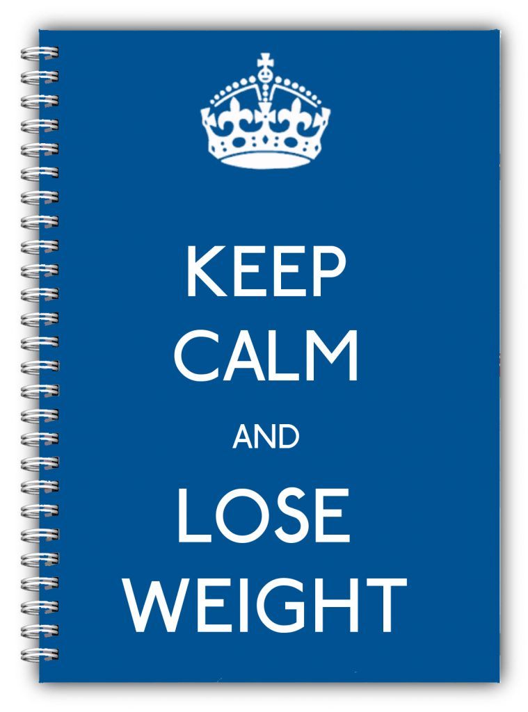 A5 Non Personalised Diet Diary -KC Blue