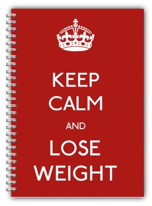 A5 Keep Calm Lose Weight Ebay Red Jpeg