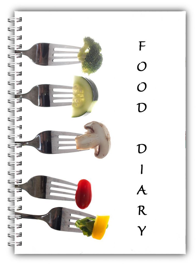 A5 Non Personalised Diet Diary -Forks