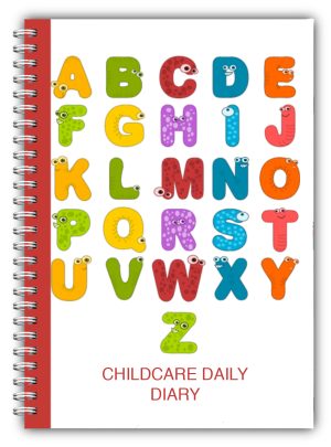 A5 Childcare Daily Diaries - Bubble Letters