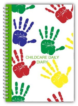 A5 Childcare Daily Diaries - Colour Hands