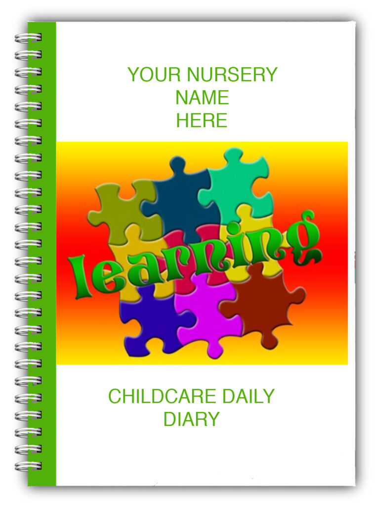 AN A5 DIARY EYFS PERSONALISED CHILDCARE PROVIDER/CHILDMINDERS DAILY DIARY