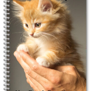 A5 PET ANIMAL NOTEBOOK STANDARD /50 LINED BLANK PAGES NOTE PAD/CAT KITTEN 04