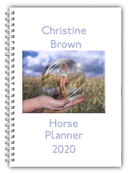 A5 Equestrian equine horse pony diary planner competition log book by Bootiful Books