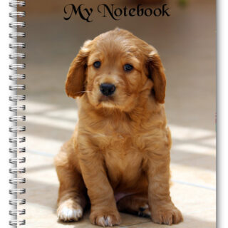 A5 PET ANIMAL NOTEBOOK STANDARD 50 LINED BLANK PAGES NOTE PAD/DOG PUPPY 01