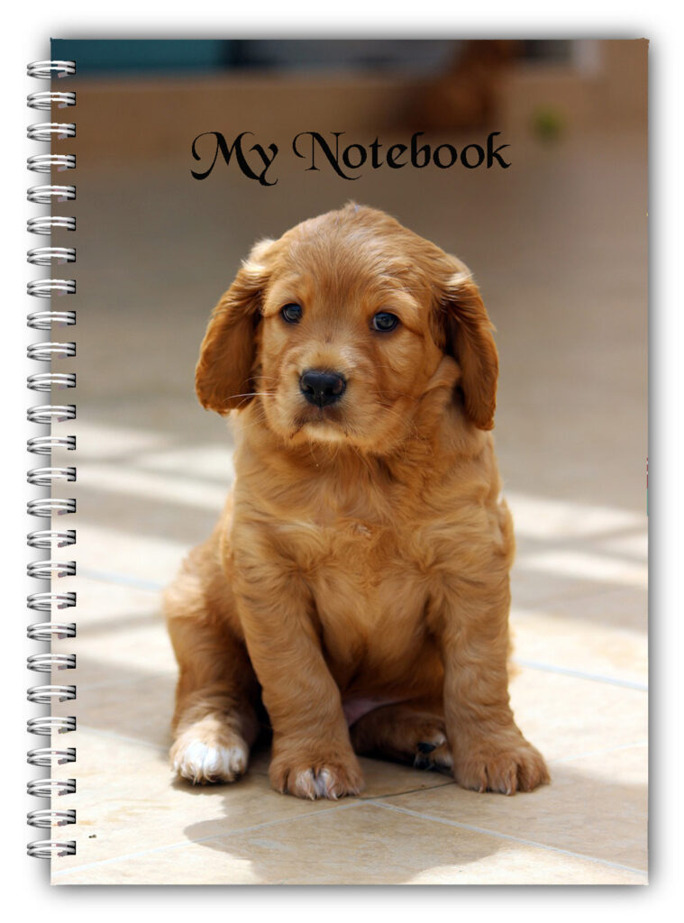 A5 PET ANIMAL NOTEBOOK STANDARD 50 LINED BLANK PAGES NOTE PAD/DOG PUPPY 01