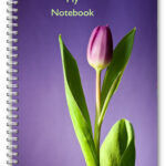 NEW A5 Flower tulip notebook lined