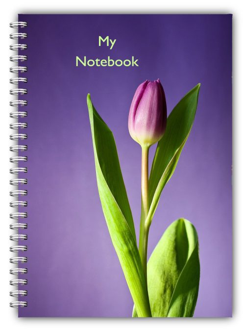 NEW A5 Flower tulip notebook lined