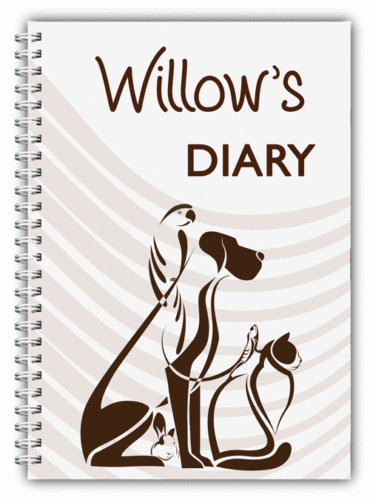 A5 PET DIARY/ PERSONALISED PET DIARY RECORD BOOK/ PET HEALTH CARE DIARY 50 LINED 04