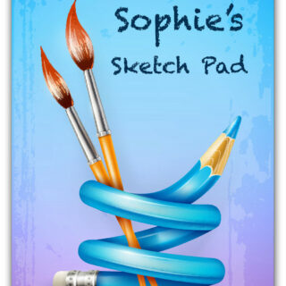 A4 PERSONALISED SKETCH BOOK /PERSONALISED DRAWING PAD/A4 NOTEBOOK/ NOTE PAD A4