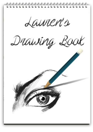 A4 Personalised Sketch Eye Pad Drawing Book