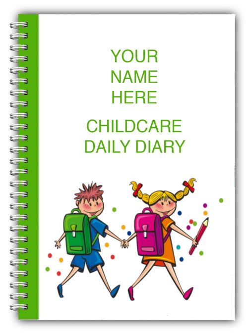 AN A5 DIARY EYFS PERSONALISED CHILDCARE PROVIDER/CHILDMINDERS DAILY DIARY 05