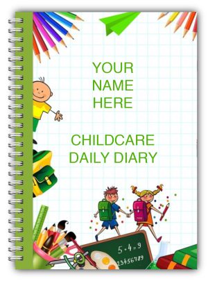 AN A5 DIARY EYFS PERSONALISED CHILDCARE PROVIDER/CHILDMINDERS DAILY DIARY 04