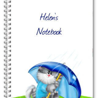 A5 PERSONALISED CHARACTER NOTEBOOK NOTEPAD LINED PLAIN 50 PAGE GIFT 06