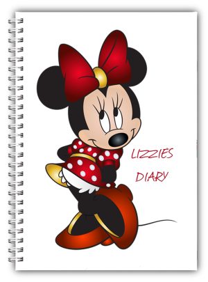 A5 character Personalised Notebook Gift By Minnie Mouse Bootiful Books