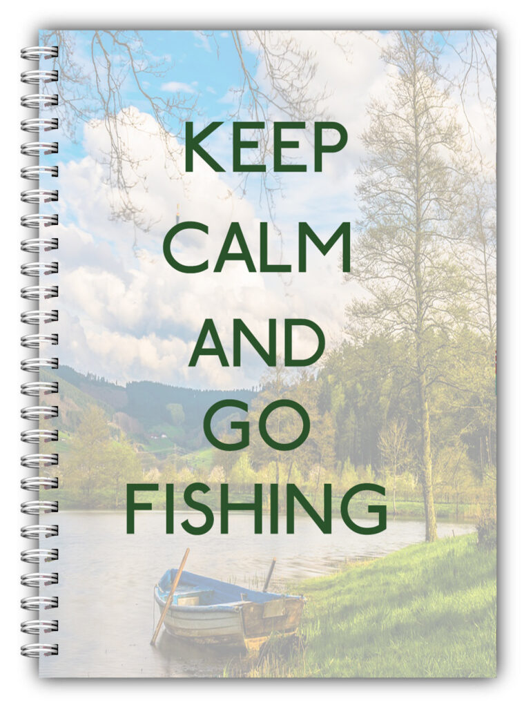 A5 WIRE BOUND DAILY FISHING LOG BOOK/DIARY/BIRTHDAY/DAD/FATHERS DAY GIFT 2