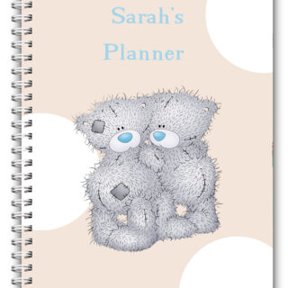PERSONALISED KIDS DAILY PLANNER/MY FIRST PLANNER CHILDREN/A5 HOME SCHOOLING WORK BEAR 2