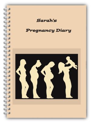 A5 Beige ladies diary journalPregnancy Diary By Bootiful Books
