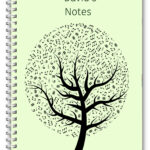 A5 NOTEBOOKS PERSONALISED/50 LINED PAGES / MUSIC NOTES TREE MUSIC STUDENT GIFT 2