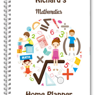 PERSONALISED KIDS DAILY PLANNER/MY FIRST PLANNER CHILDREN/A5 HOME SCHOOLING WORK 03